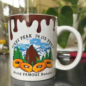 Pikes Peak White and Brown Mug